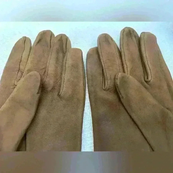 Ladies Vintage Deerskin Leather Gloves Size 7 - Picture 3 of 4